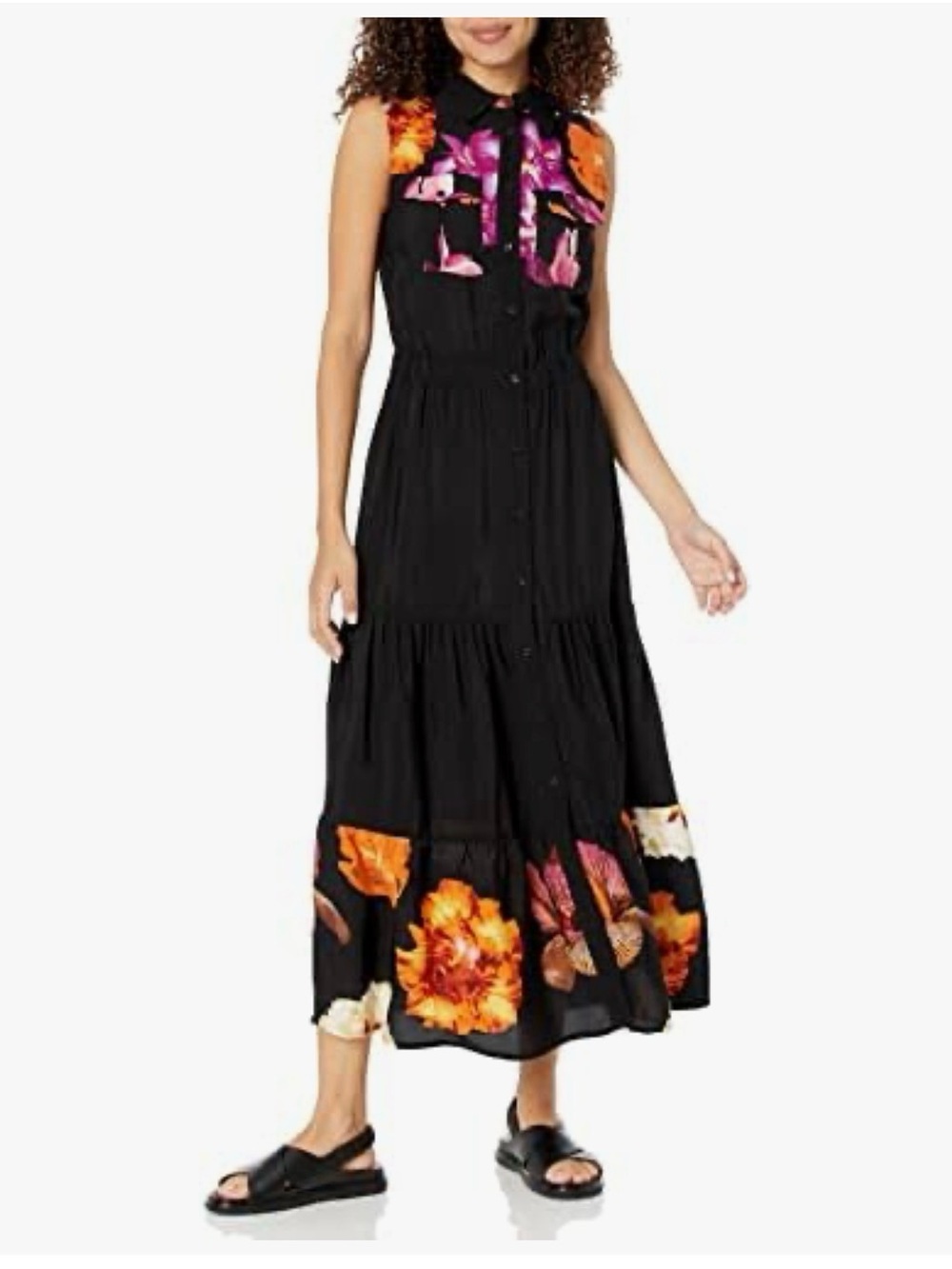 🌸 Desigual x Christian Lacroix Floral Shirt Dress 🌸 L